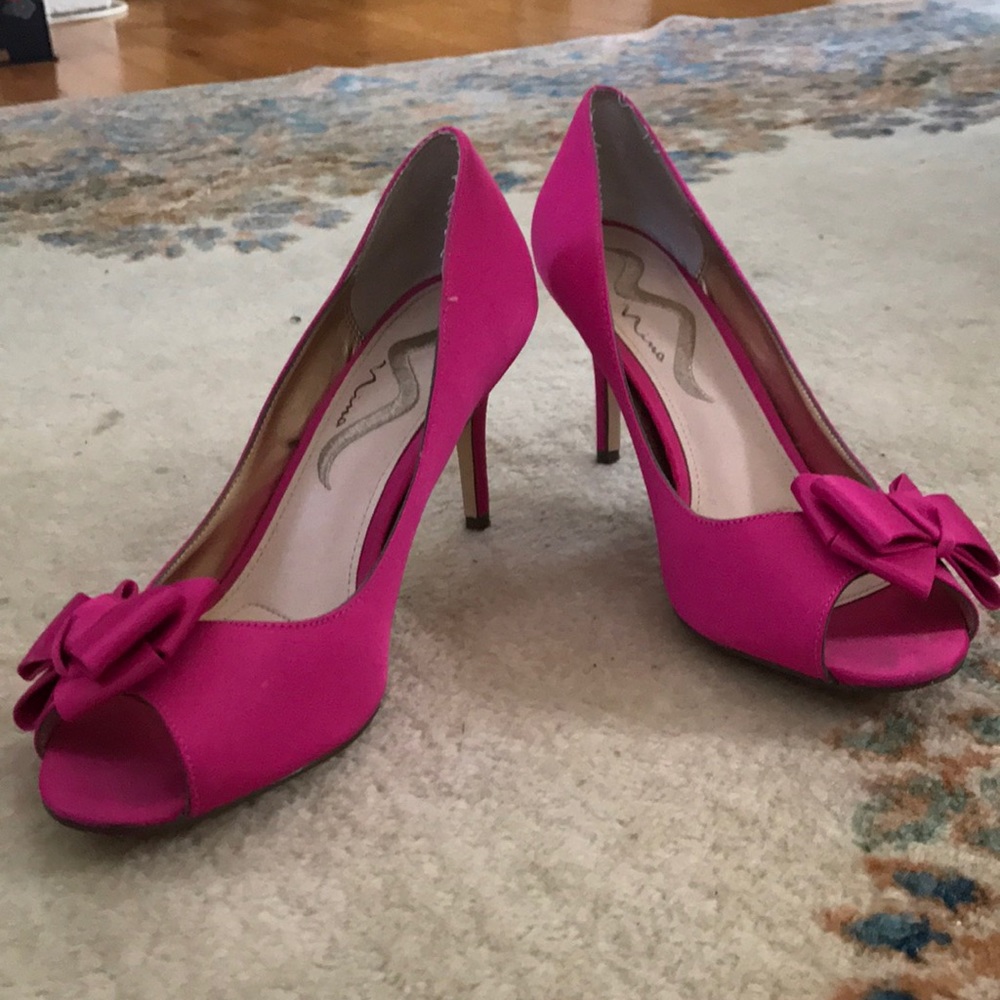 Pink Bow Pumps